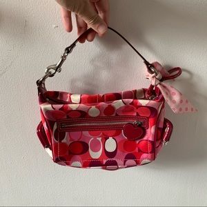 NO LONGER AVAILABLE Coach pink patterned handbag